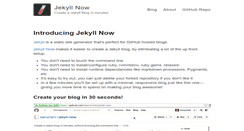 Desktop Screenshot of jekyllnow.com
